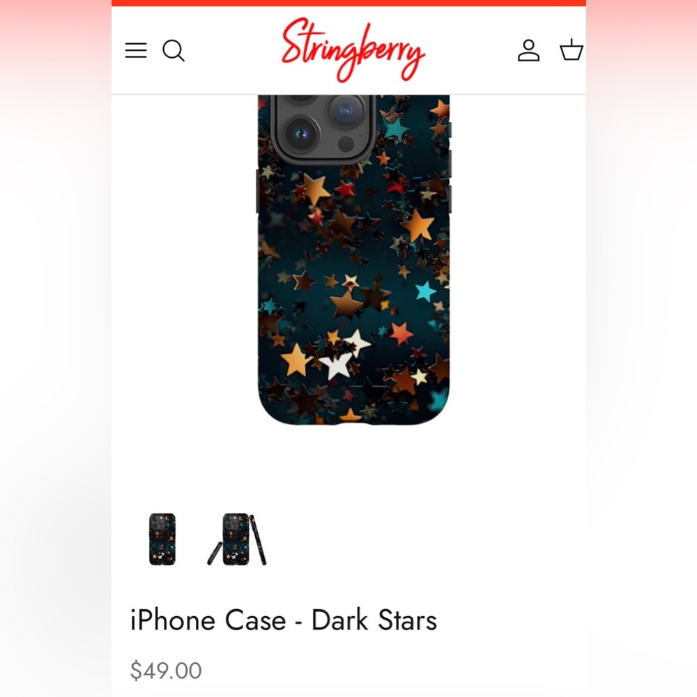 Dark Stars iPhone  16pro max Case BNWOT